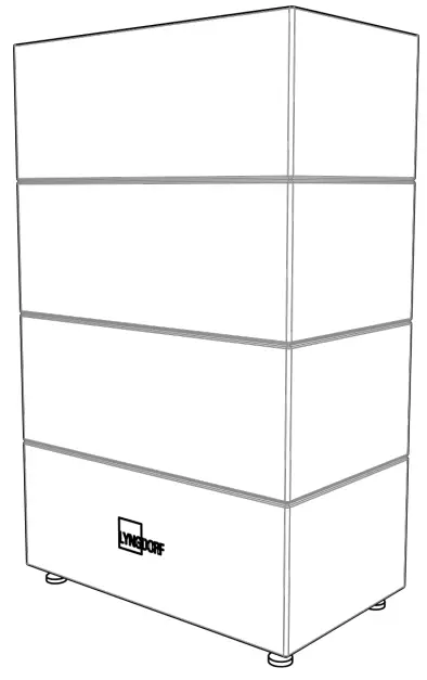 LYNGDORF LS-1000 Series Line Source Speaker - figured 17