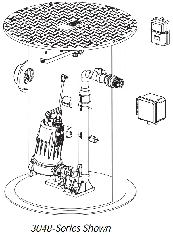 Liberty Pumps 2448-Series 2 hp Compression Grinder--