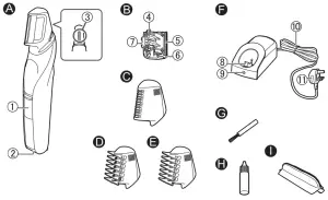 Panasonic ER GK60 Rechargeable Body Hair Trimmer - fig37