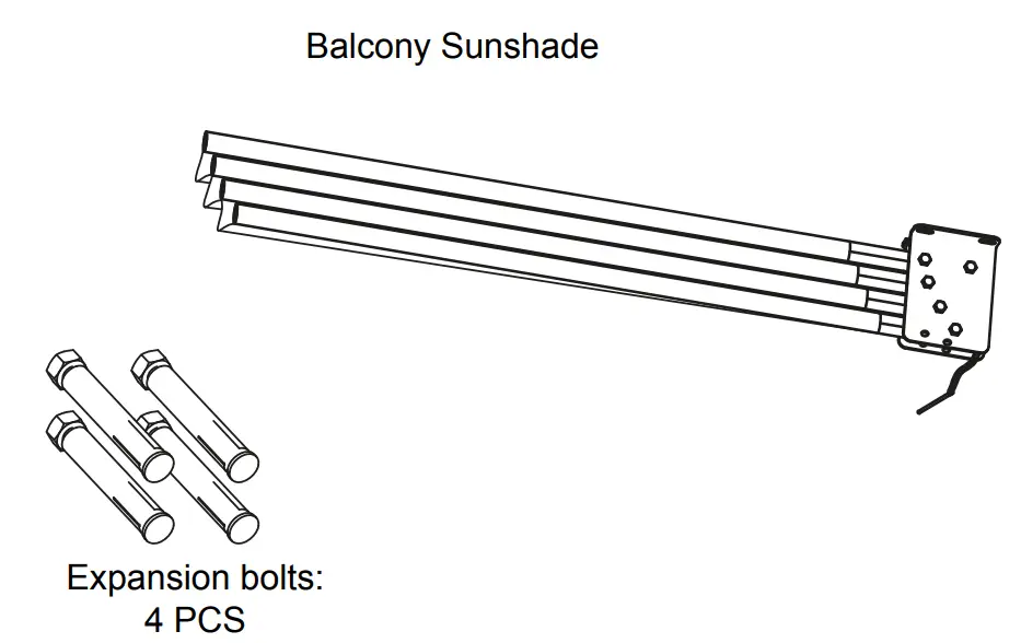 KONIFERA Balcony Sunshade BW92001 - ACCESSORIES