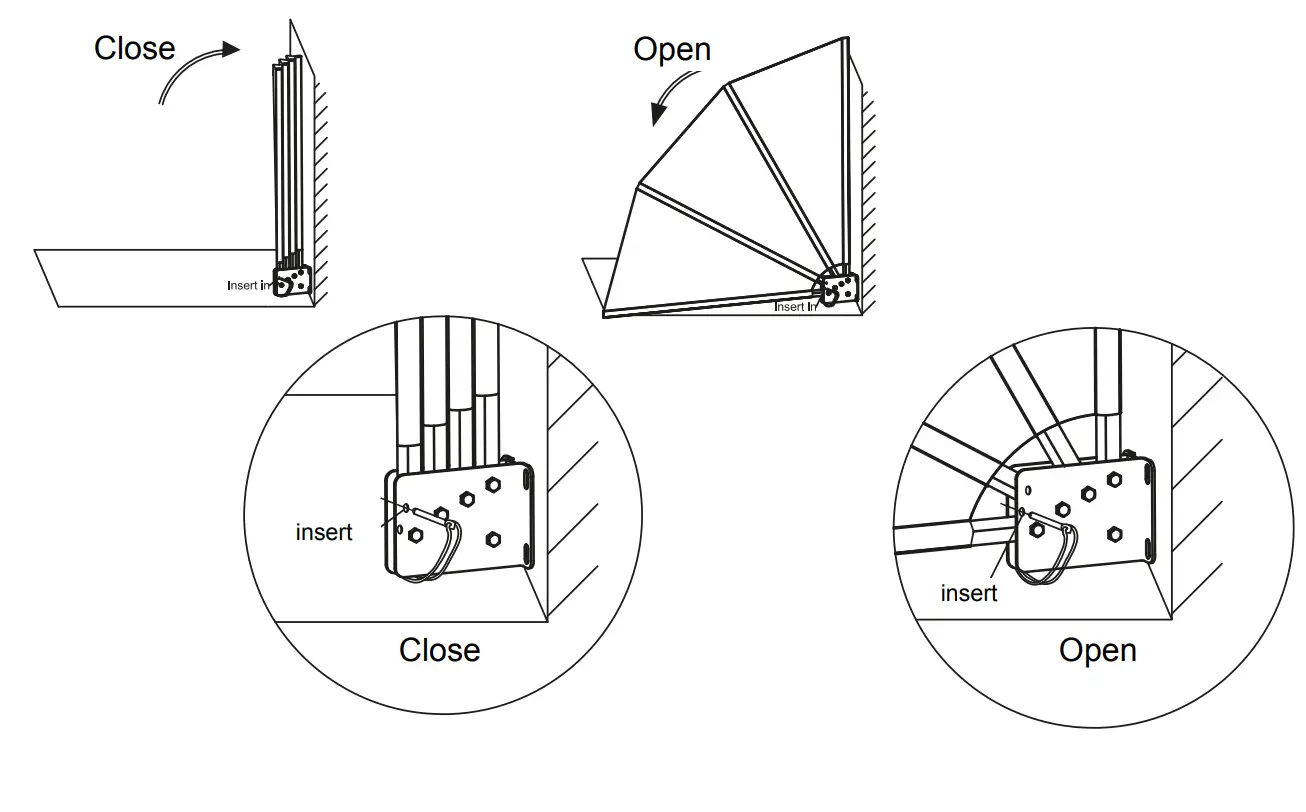 KONIFERA Balcony Sunshade BW92001 - MONTAGE3