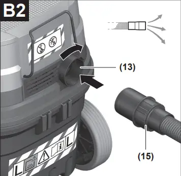 BOSCH 12-25 PL Gas Professional Wet Dry - B2