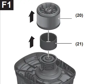BOSCH 12-25 PL Gas Professional Wet Dry - F1