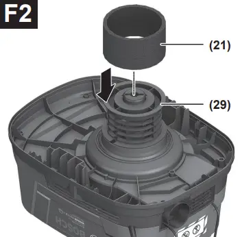 BOSCH 12-25 PL Gas Professional Wet Dry - F2