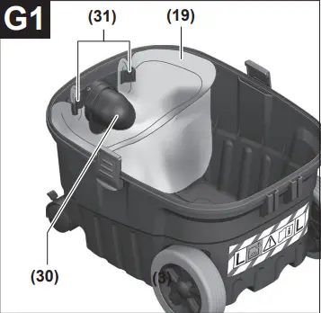 BOSCH 12-25 PL Gas Professional Wet Dry - G1