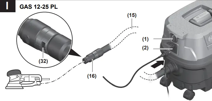 BOSCH 12-25 PL Gas Professional Wet Dry - I
