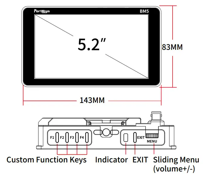 PortKeys BM5 Touch Screen Monitor - Product