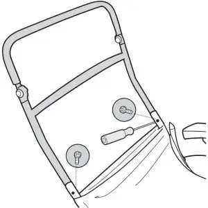 ATTACH THE BACKREST FRAME