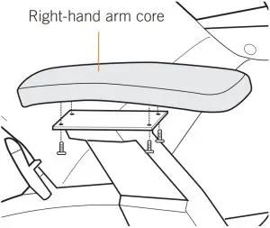 ATTACH THE ARM CORE AND CAPS