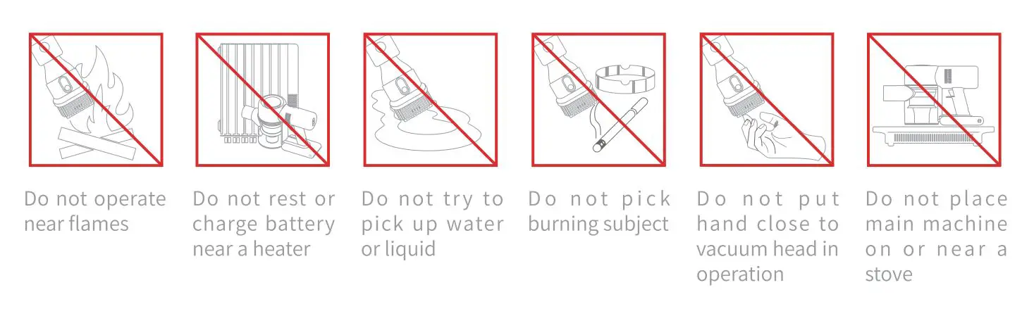 dreame V9 Cordless Vacuum Cleaner - do not