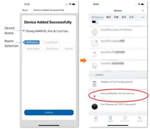Add Device interface