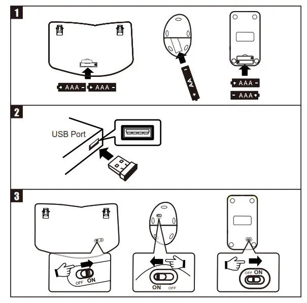Perixx PERIDUO 606A Ergonomic Combo Wireless Keyboard and Mouse for Windows- connect PERIDUO