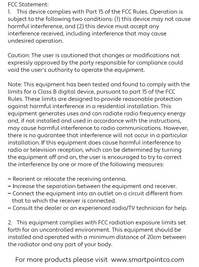 China Etech Groups SPBTMAGTWS PODS True Wireless Magnetic Speaker User Guide - FCC Statement