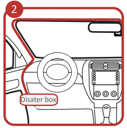 HIKVISION G2 Pro Dashcam Front and Rear Dual Lens Full HD Driving Recorder - power supply