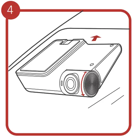 HIKVISION G2 Pro Dashcam Front and Rear Dual Lens Full HD Driving Recorder - target direction