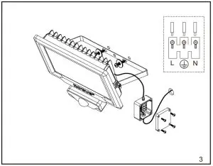 ROBUS RHL1040P-04 Hilume LED Flood Light with PIR - figure 3