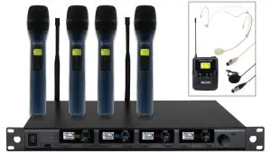 W AUDIO DQM Series MIC82 UHF Radio Microphone System