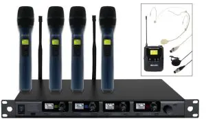 W AUDIO DQM Series MIC82 UHF Radio Microphone System - figure 1