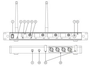 W AUDIO DQM Series MIC82 UHF Radio Microphone System - figure 2