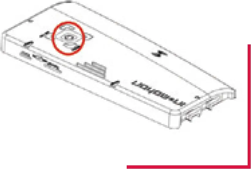 Press central button twice quickly