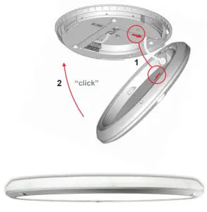 DEFA E05 0122 Ledge Circle LED Light - Close