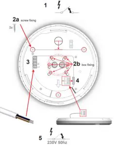 DEFA E05 0122 Ledge Circle LED Light - Connect