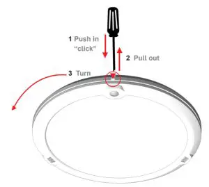 DEFA E05 0122 Ledge Circle LED Light - Open