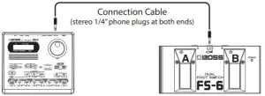 BOSS FS 6 Dual Foot Switch - Connecting