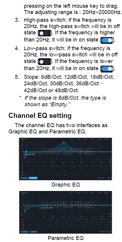ALPINE PXE-R500 Built-In 6-Sound Track Power-Audio Processor fig 20