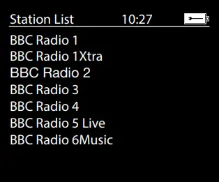 PURE Elan E3 Portable DAB DAB and FM Radio - Changing digital radio station
