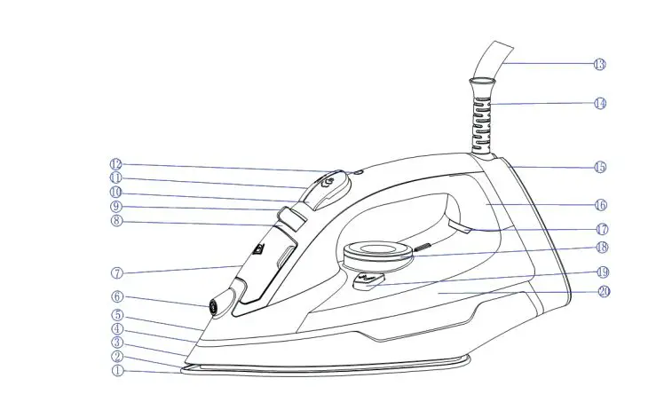 CHAMPION-CHSJ215-2200w-Iron-Steam-fig1