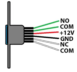 zap ACC060 Press To Exit Buttons User Guide - Connections - (ACC063)
