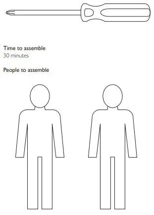 JOHN LEWIS Fluted Glass Sideboard - Tools Required