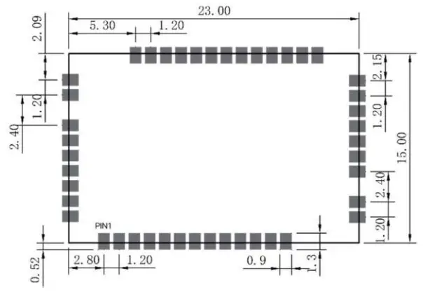 RAK4630 LoRa Module - frotpint
