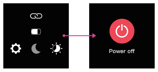 semcorel BT1 CoCo Medical Smartwatch - power off