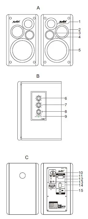 MouKey-MA20-1-Powered-Bookshelf-Speakers-1
