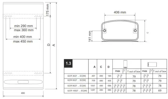 TESY BelliSlimo Cloud Electric Water Heater - Fig 1
