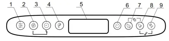 TESY BelliSlimo Cloud Electric Water Heater - control panel