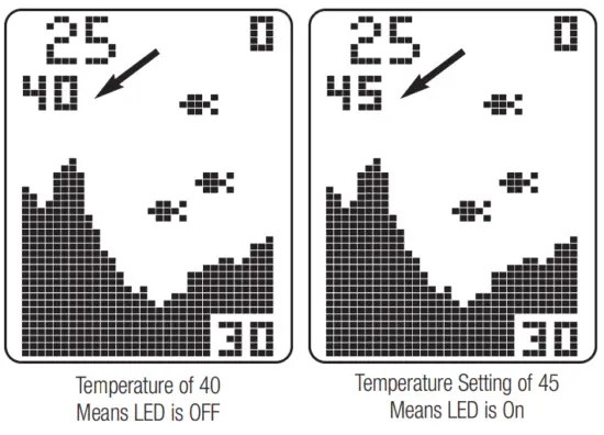 HUMMINBIRD RF35 SmartCast Fish Finder Watch - change the setting