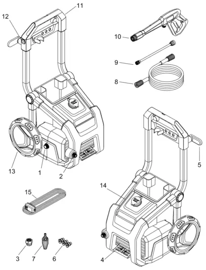 KARCHER K1900 Electric Pressure Washer - fig