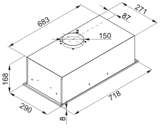 Amica OMC6241I Kitchen Extractor Hood - Featured image