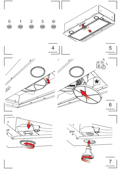 Amica OMC6241I Kitchen Extractor Hood - Fig 7