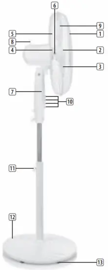 TRiSTAR VE 5890 Stand Fan - fig