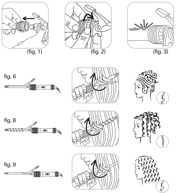 Rowenta CF4032G0 Style 8 Ceramic Multi Styler Hair Curler fig