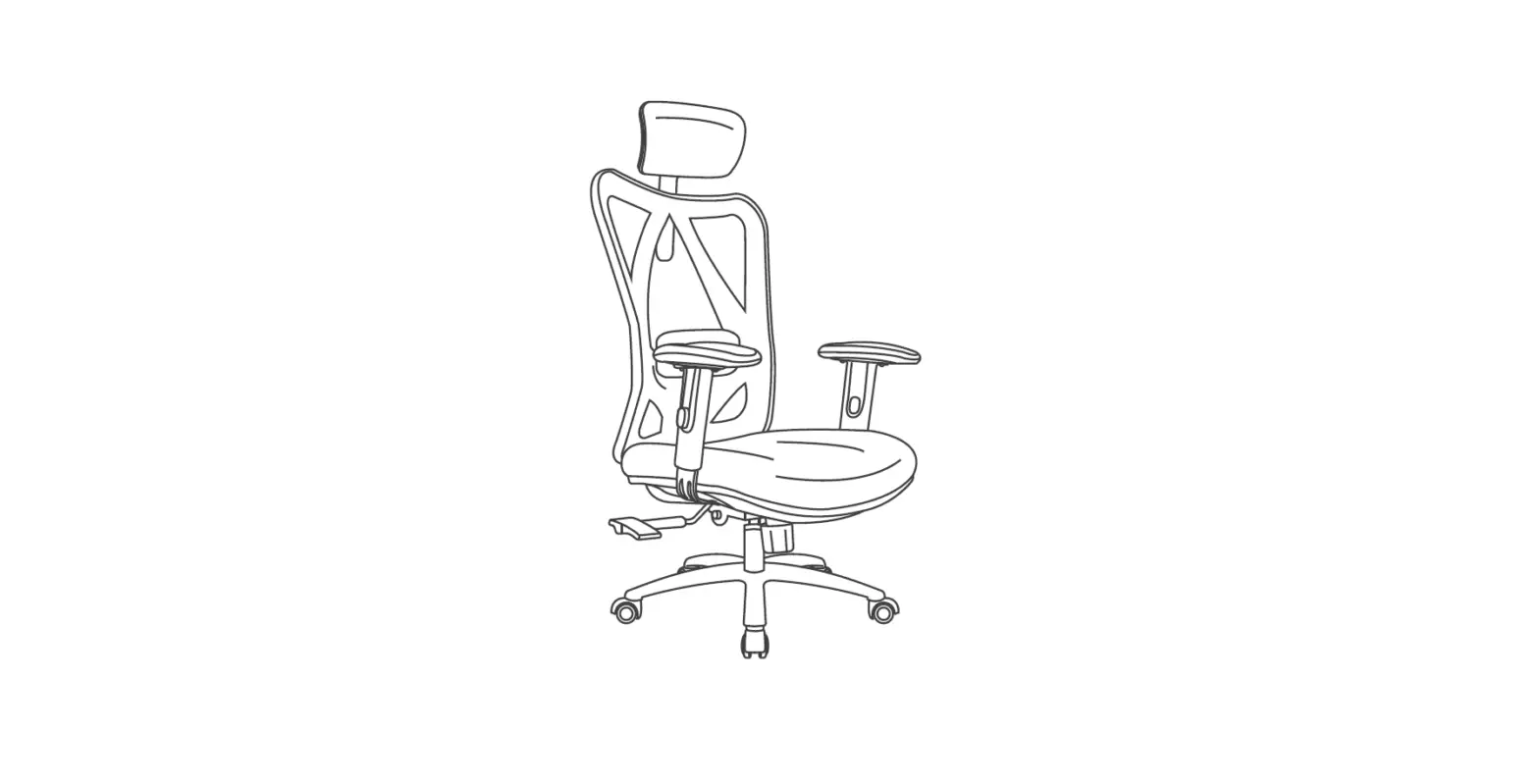 Sihoo M18-m148 High-back Mesh Office Chair Installation Guide
