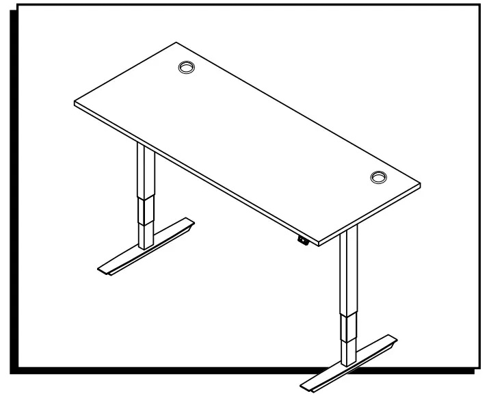 ULINE Adjustable Height Desk