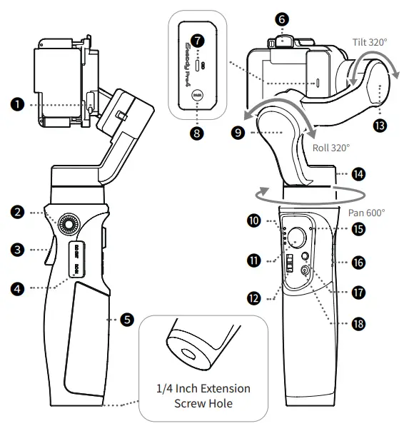 Hohem-Technology-iSteady-Pro4-3-Axis-Action-Camera-Gimbal-fig-1