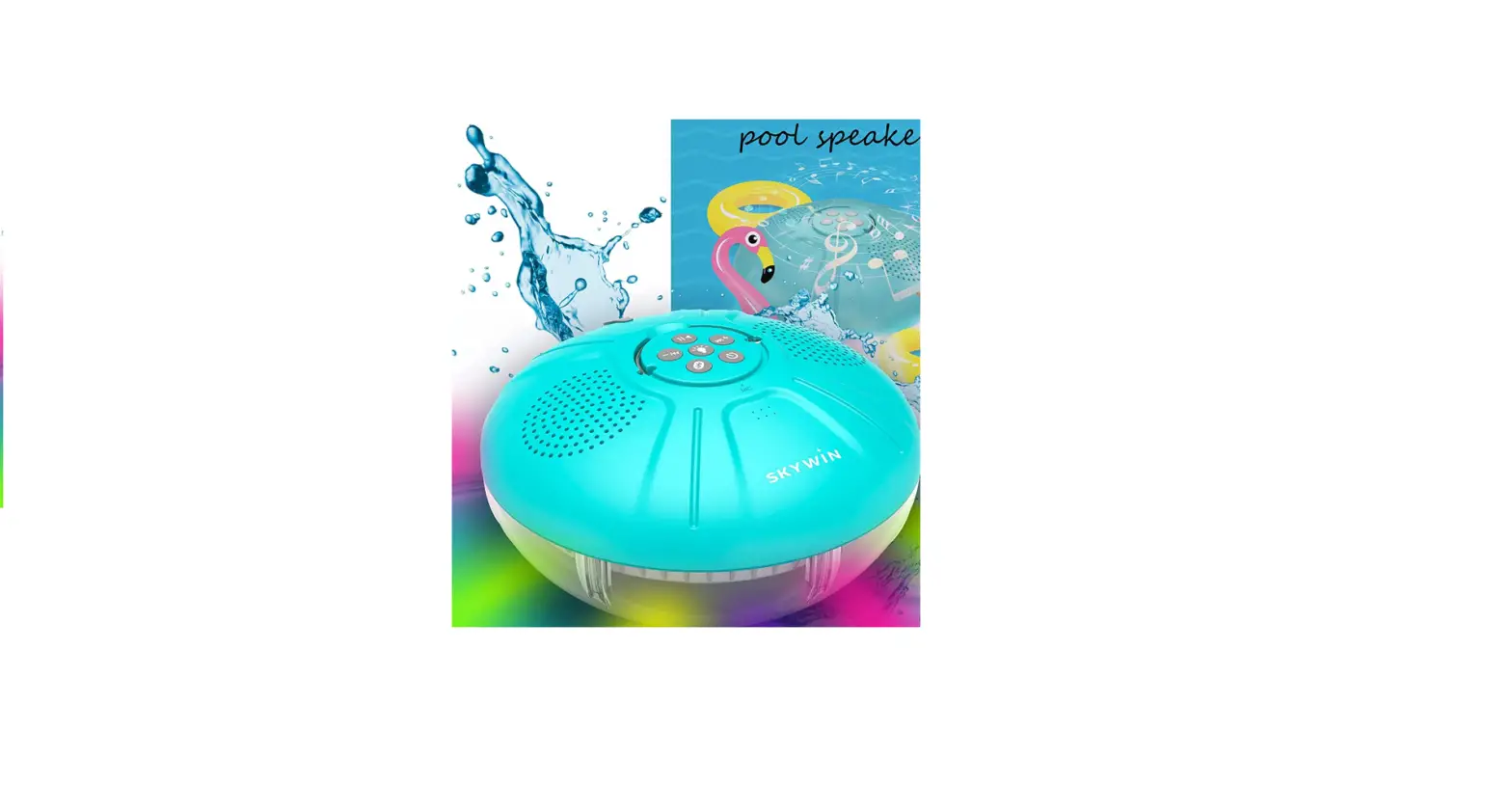 Skywin Portable Bluetooth Floating Pool Speaker - Ipx7 Shower Outdoor Large Colorful Lights-complete Features/instruction Guide Skywin Portable Bluetooth Floating Pool Speaker - Ipx7 Shower Outdoor Large Colorful Lights-complete Features/instruction Guide