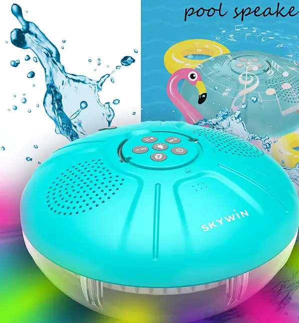 Skywin-Portable-Bluetooth-Floating-Pool-Speaker-IPX7-Shower-Outdoor-Large-Colorful-Lights-imgg