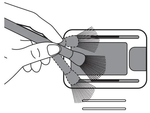 Cleaning the particle sensor